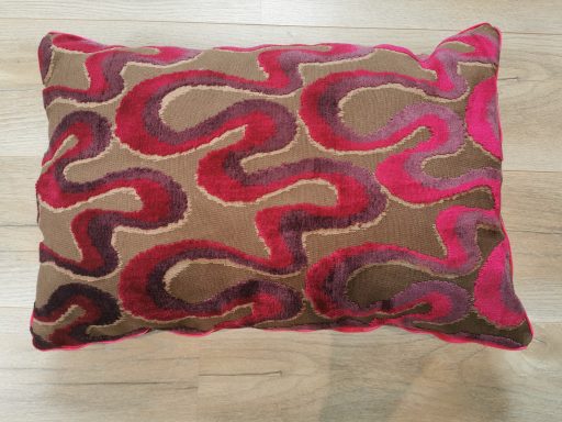 Kussen paars/roze/aubergine